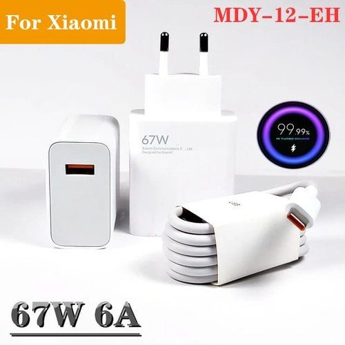 Charger 67W Xiaomi Mi 11 Ultra Fast Charging Turbo Adaptor Type C Casan 67Watt