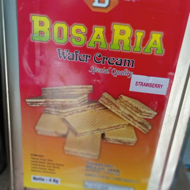 

Bosaria wafer cream berat 1 kg