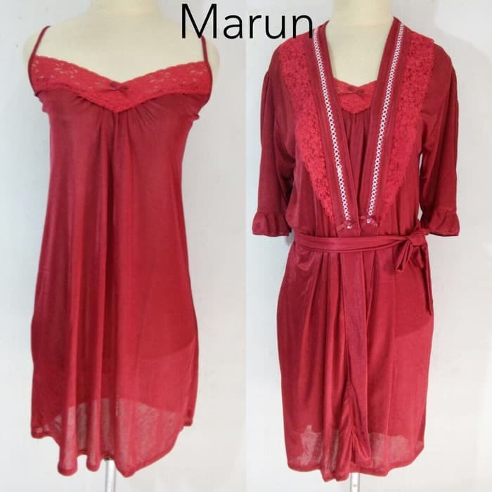 Baju Tidur Wanita kimono lingerie sexy baju tidur dewasa wanita dress piyama - Murah