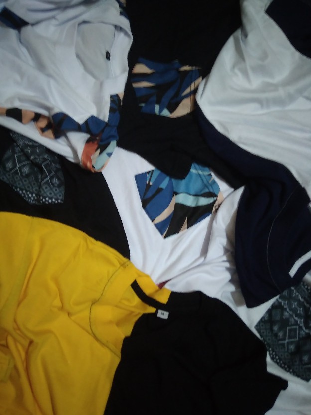 Fernco Kaos Saku Pria Batik . Baju Saku Kombinasi Pria