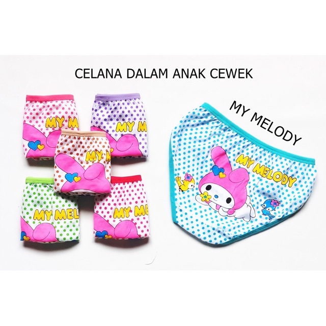 6 Pcs Cd Celana Dalam Anak Perempuan Cewek Esse Cawet Anak Kancut Anak Sempak Anak Cewek Hellokitty