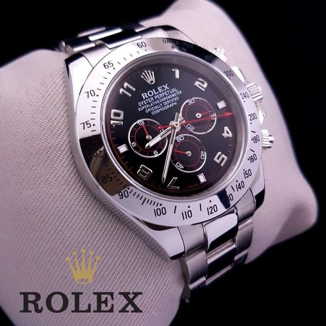 Jam Tangan Pria Merk Rolex Daytona Winner Type 16233 S.Steel Automatic