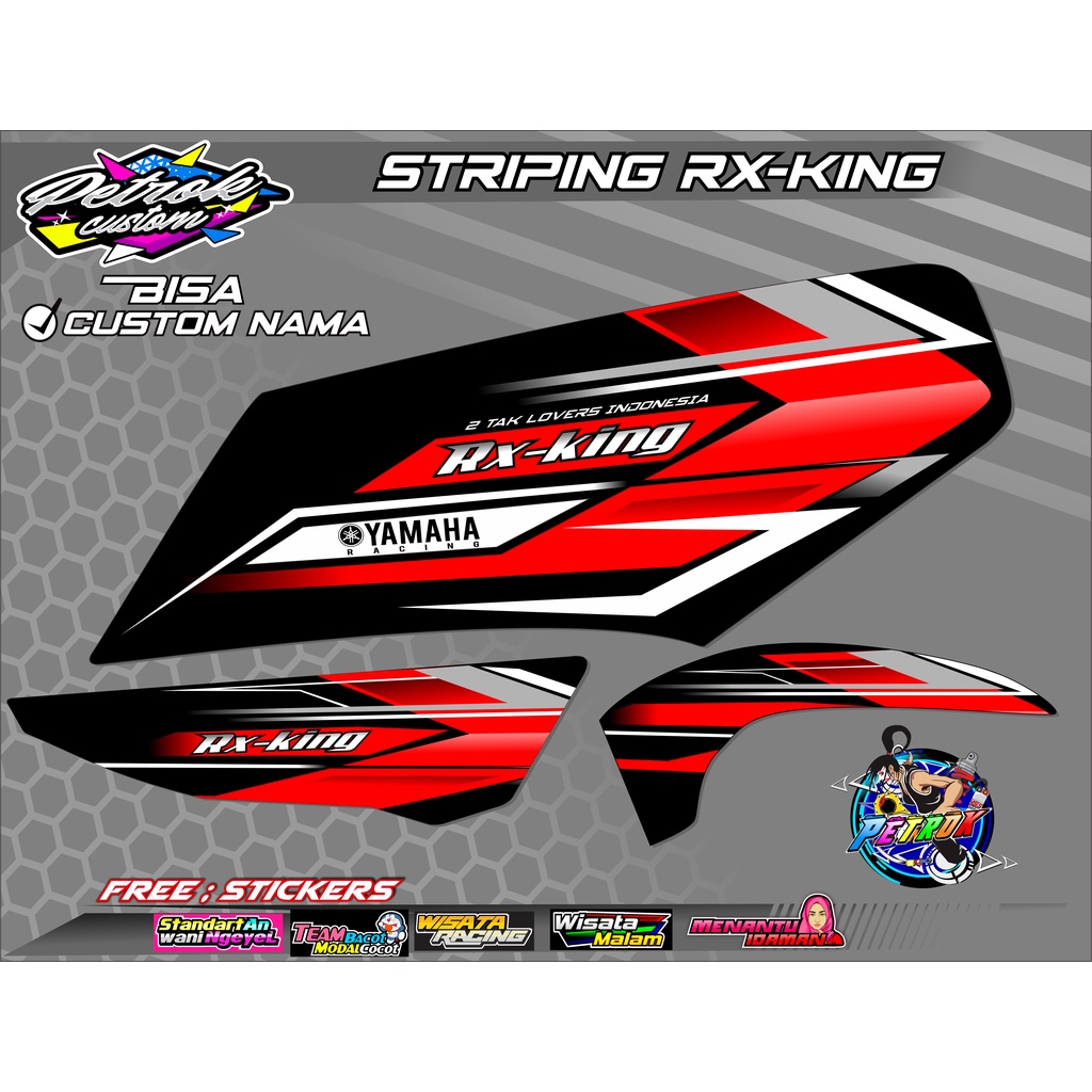 Striping Variasi Rx king Custom List Body Motor Rx King