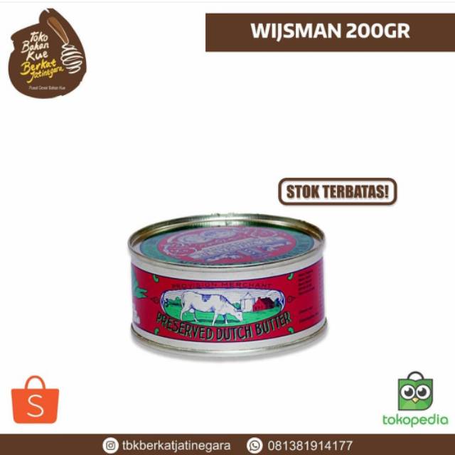 BUTTER WIJSMAN 200 GR / MENTEGA WISMAN WYSMAN / DUS ISI 60PCS