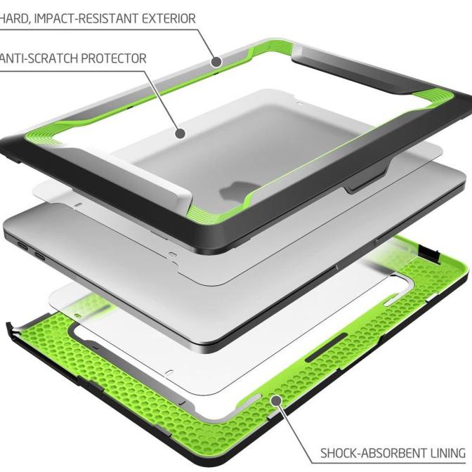 Jualan I-Blason Macbook Pro 15" Iblason Case Rugged - Green (Touchbar - Non) Terbatas