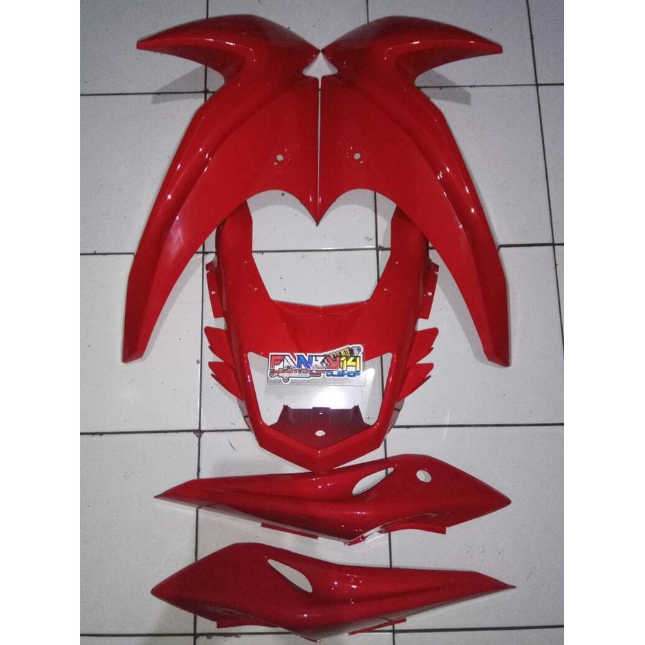 Body sett fairing coak batok body belakang ninja rr new merah