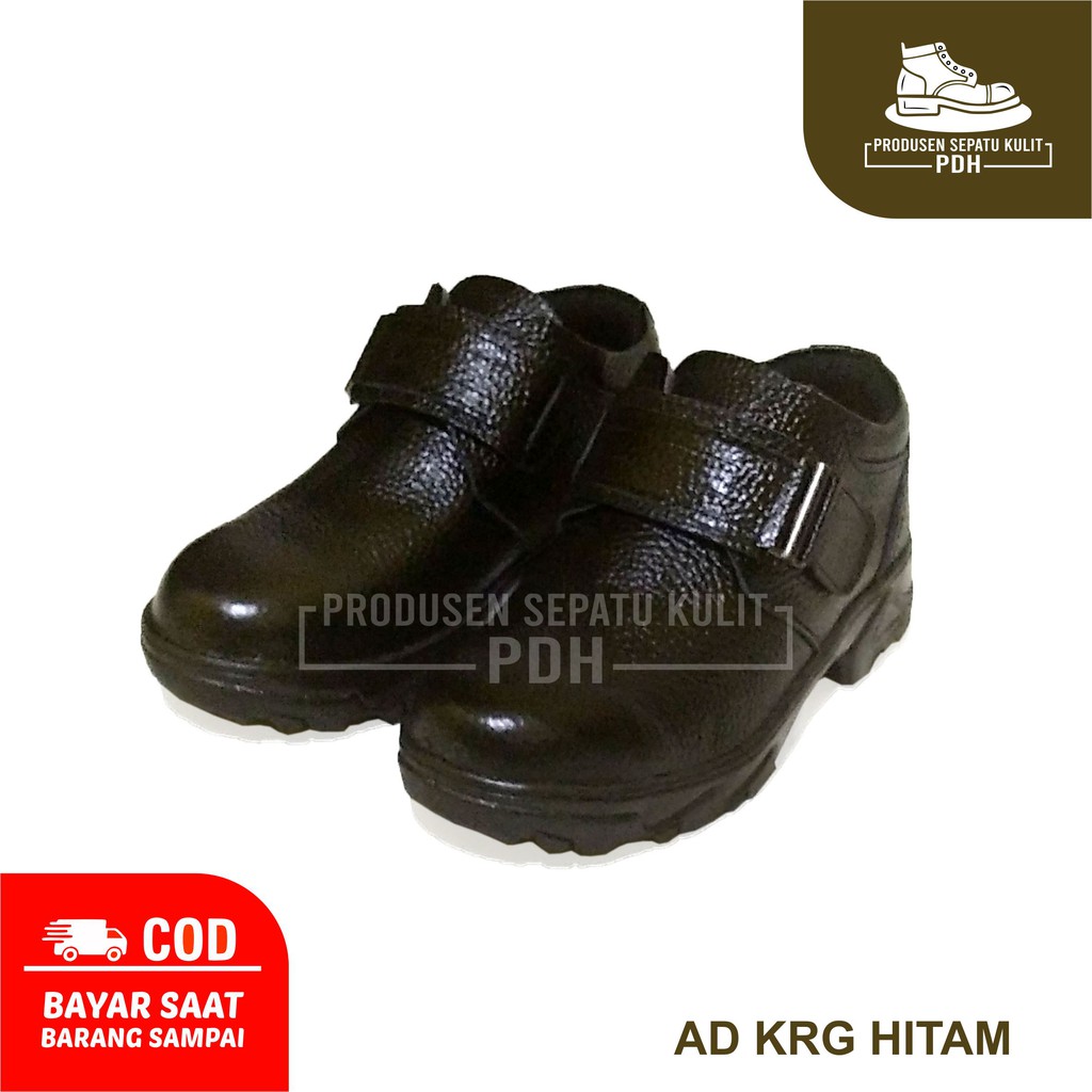 SEPATU SEPTI SEFTYY BOOTS PRIA UJUNG BESI SLIPON SELOP SAFETY KRETEK SOL ANTI SLIP TIDAK LICIN