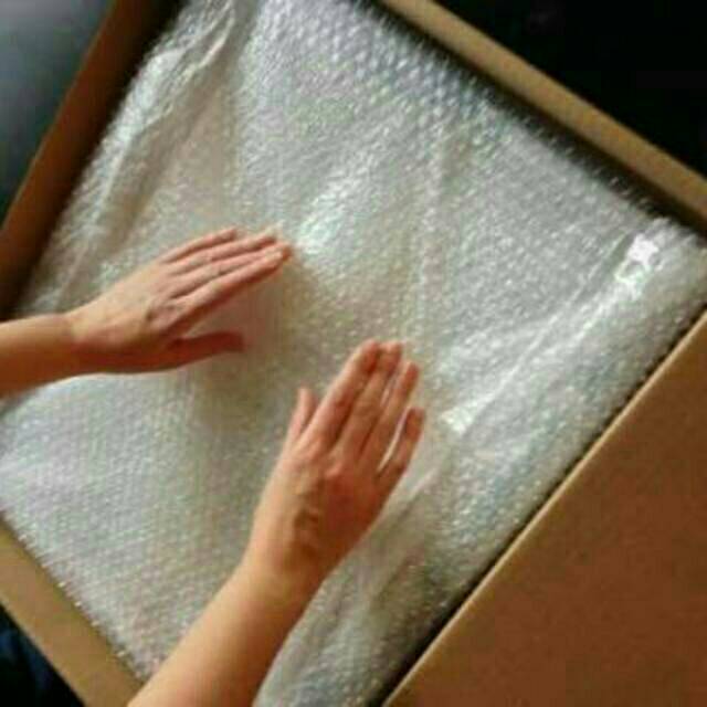 

Ekstra kardus + bubble wrap