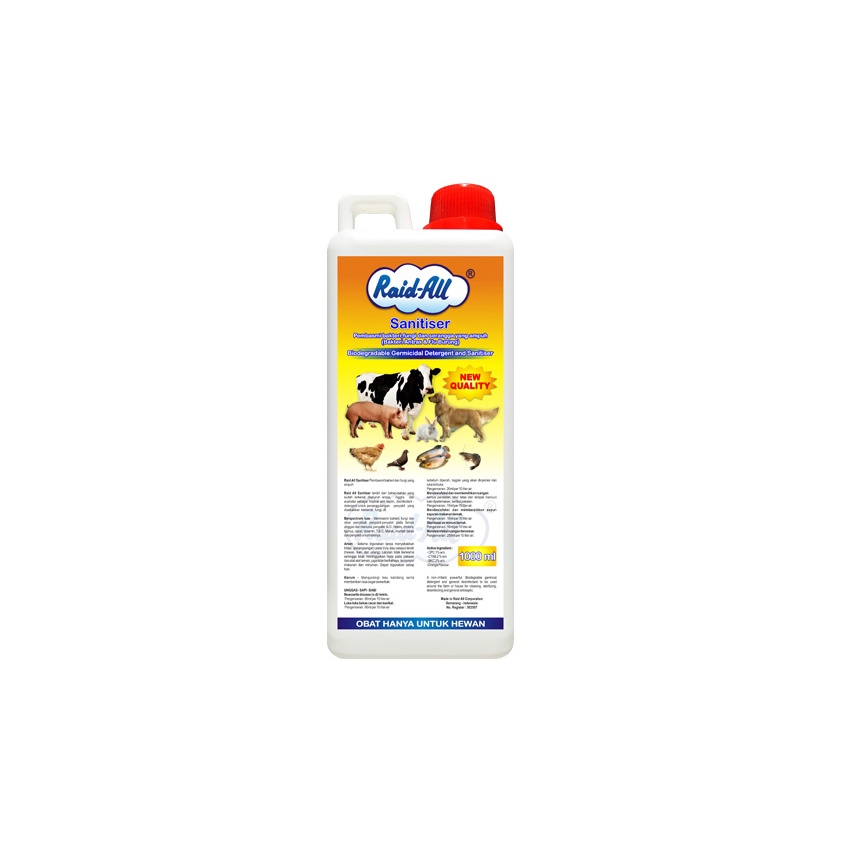 Raid All - Sanitizer Disenfectan Kandang Hewan 1000ml Murah