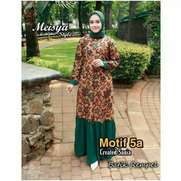 GAMIS BATIK MANGGAR,SEKAR,CANTIK, KUBIS,KUPU,PADI,DAUN/COD-meisya TURKISH