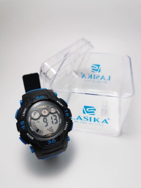 Jam Tangan Anak SD remaja LASIKA asli sporty digital anti air ada led