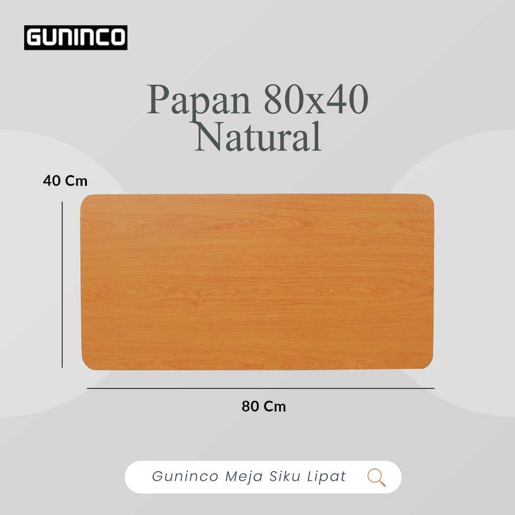 MEJA HAIRPIN 80X40 table meja kantor kayu meja belajar cafe interior 80cm GUNINCO-PAPAN 80X40 NATURAL