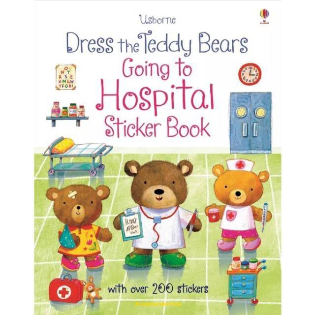 Usborne Dress the Teddy Bears Going to Hospital Sticker Book