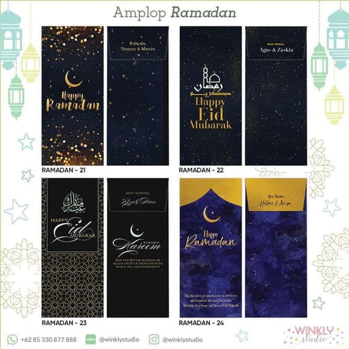 

HOT SALE Custom Amplop Lebaran THR Panjang Angpao Idul Fitri Angpau