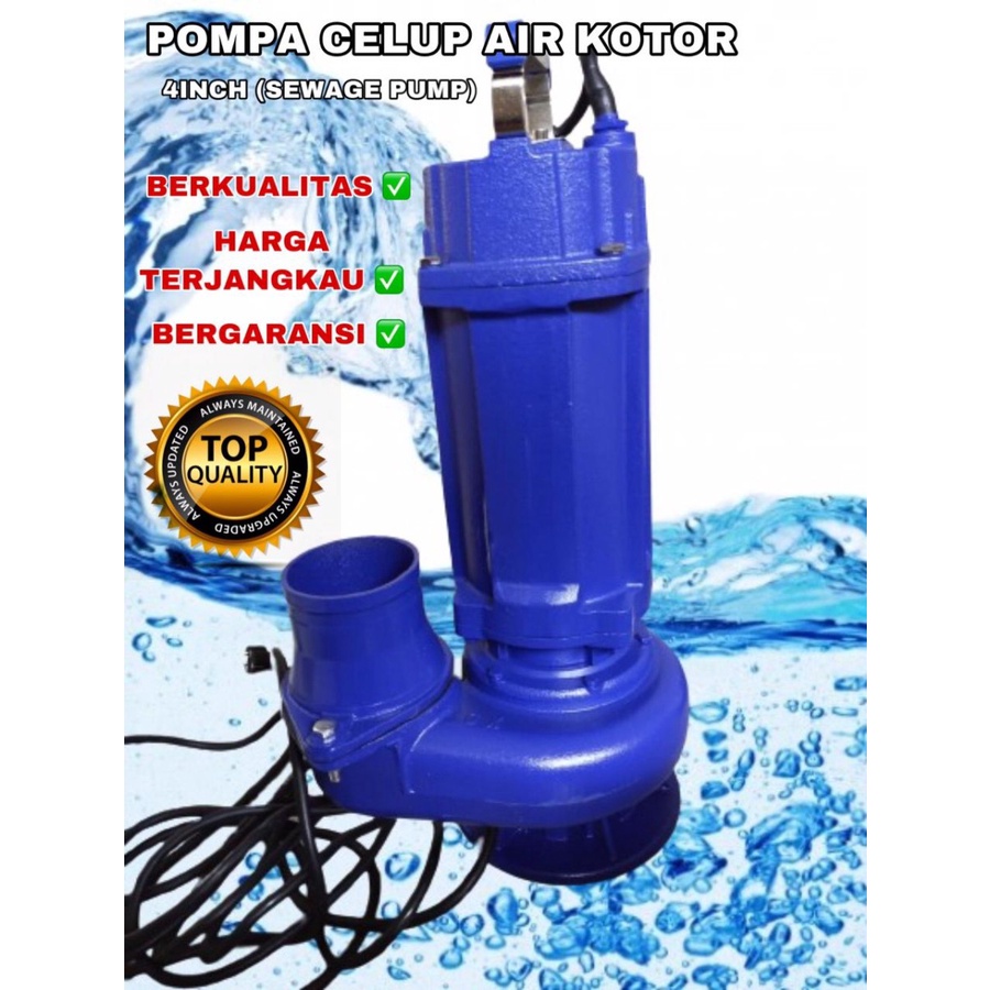 MAXPUMP 100WQ65-7-2.2T Pompa Celup Air Kotor Sewage Pump Sumbersible Water Pump 2200watt 4inch 3hp 220volt