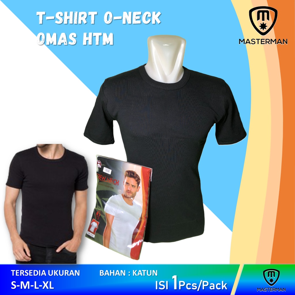 Kaos Dalam MASTERMAN ROUND NECK HITAM ISI 1