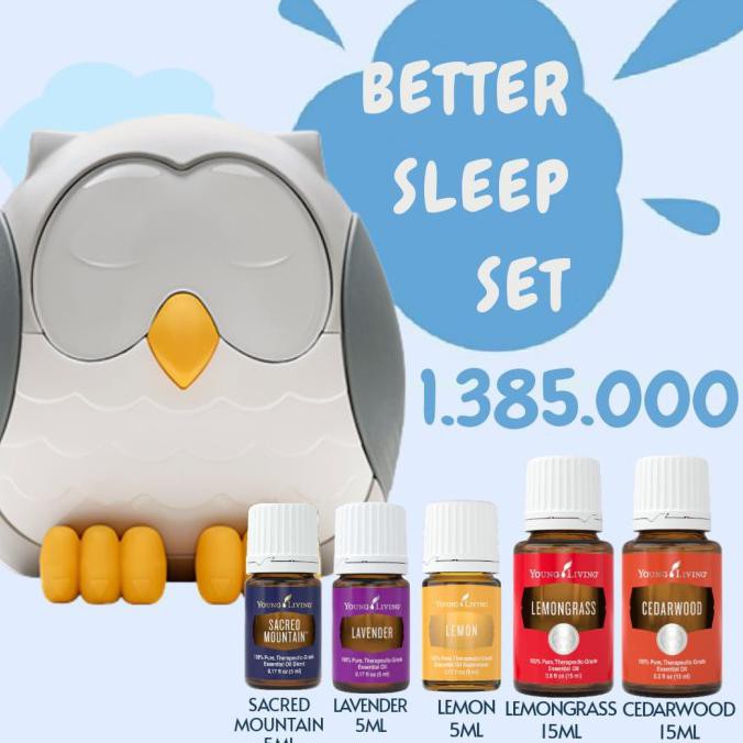 Owl Diffuser Better Sleep Set Young Living Essential Oil Yl Ylo Yleo Benaryos