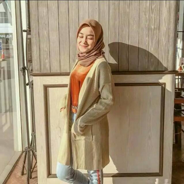 LONG KARDY BELLE/ATASAN WANITA RAJUT MURAH/KARDIGAN PREMIUM