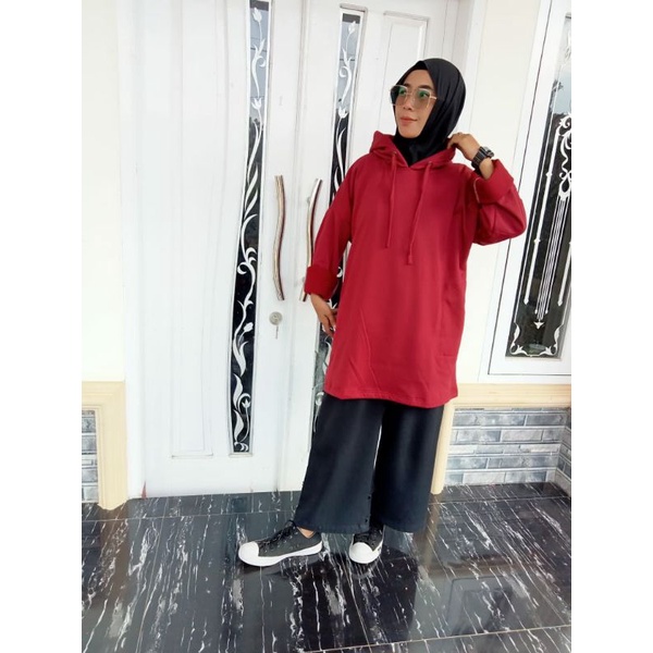 sweater oversize wanita korea