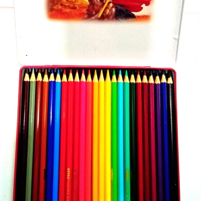 

Gaya Pencil Warna Kenko Long 24 Colour Classic Tin Case (Casing Besi/Kaleng Hemat