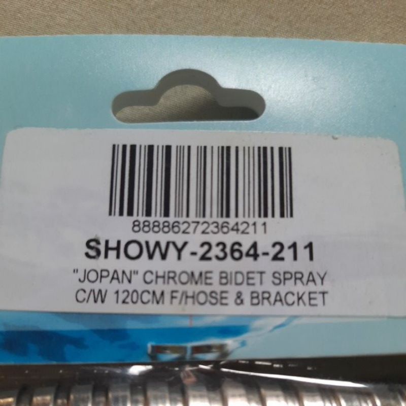 showy chrome bidet spray