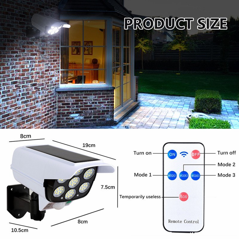 Lampu LED Solar Panel Waterproof YH.2178T Lampu Sensor Gerak 77 LED