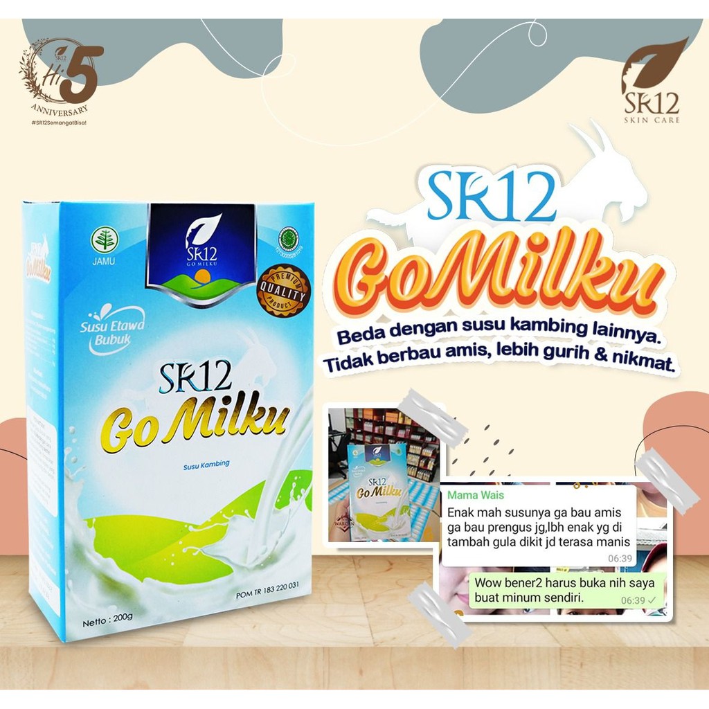 Go Milku SR12 - Susu Kambing Etawa - Susu Kambing SR12