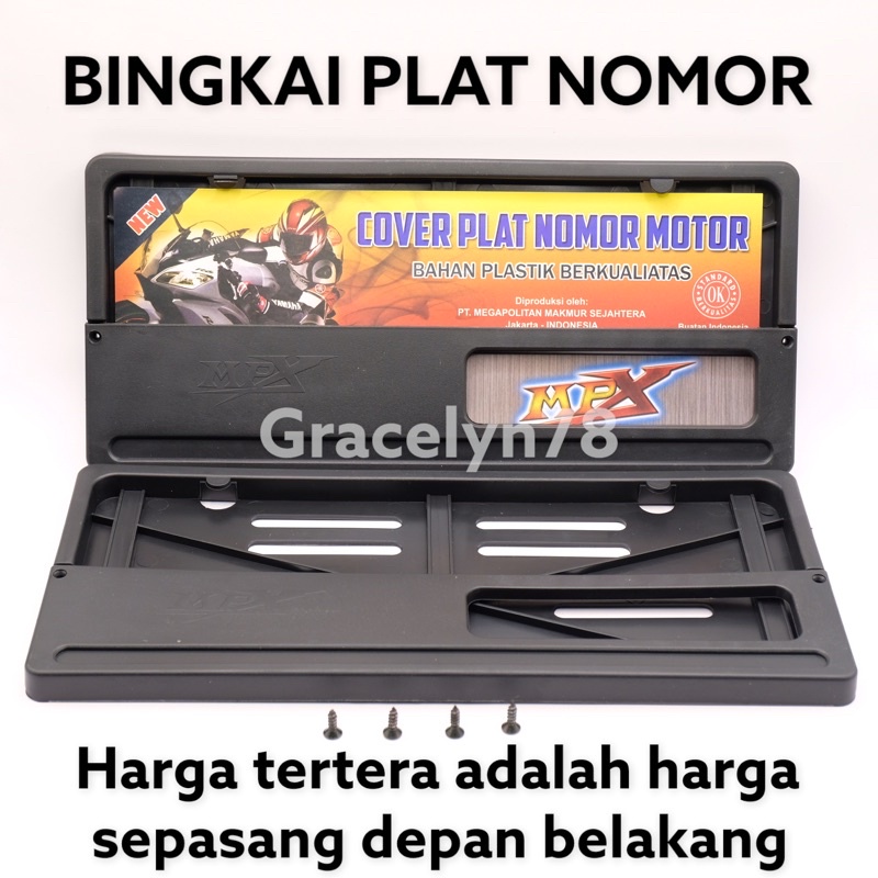 Plat nomor motor rumah plat nomor motor merk ATM model honda