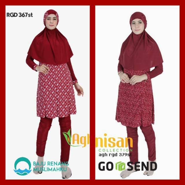 Baju Renang Muslimah Syari Dewasa Wanita Aghnisan AGH Baju Renang Muslimah Syari Dewasa Wanita Aghnisan AGH