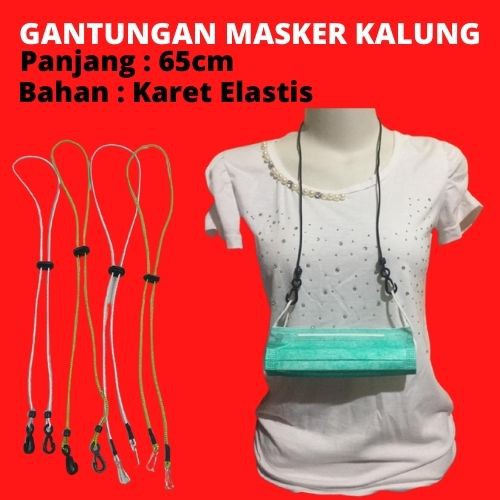 Strap Masker Hijab Murah  Gantungan Masker Kalung Strap Korea Tali Lanyard Nagita Lanyar Hijab Cowok