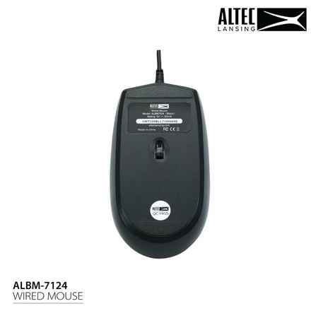 Altec Lansing Mouse Wired ALBM7124 ALBM-7124 ALBM 7124 Optical Mouse USB