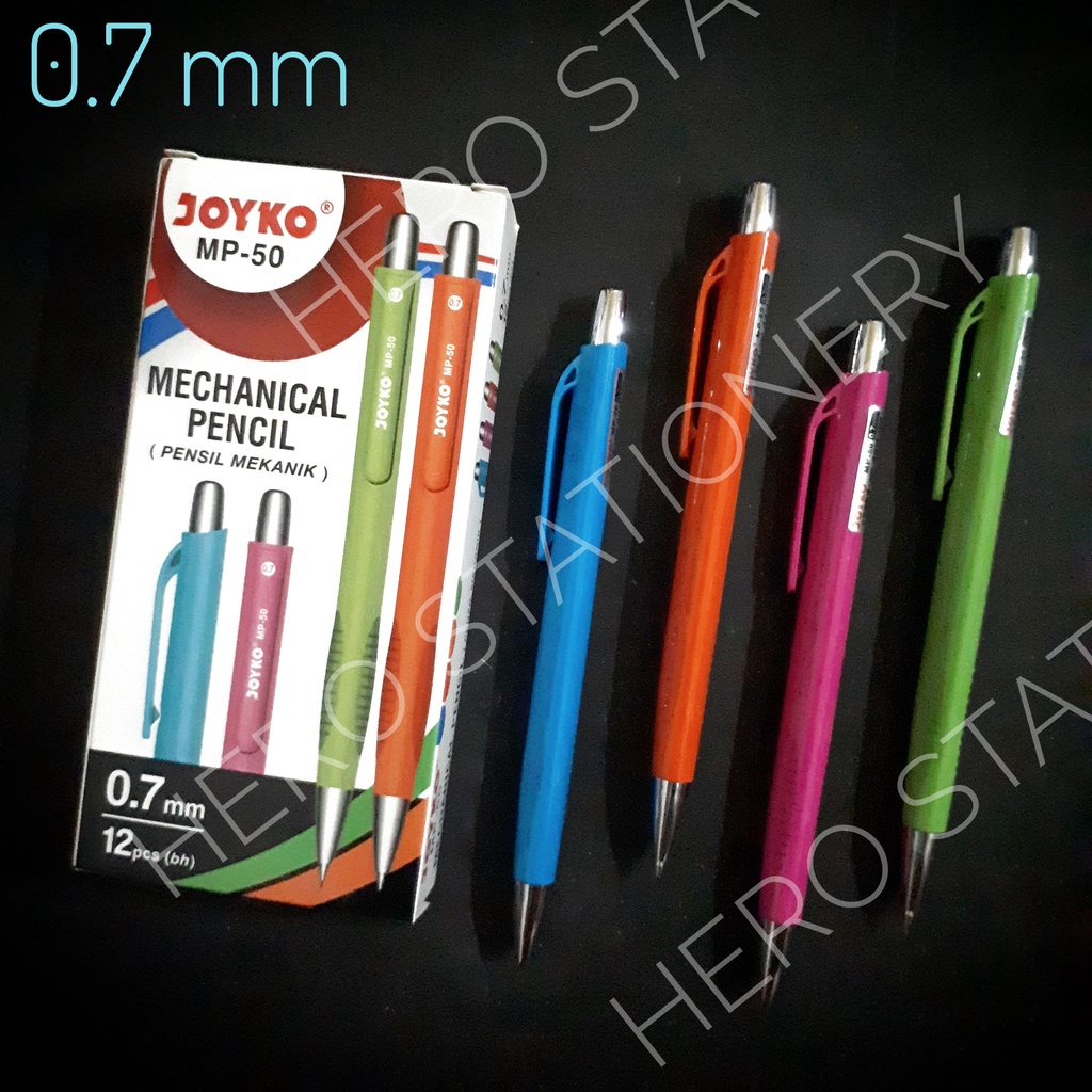 

Joyko pensil mekanik triangular grip 0.5 mm MP-50 . 12 unit