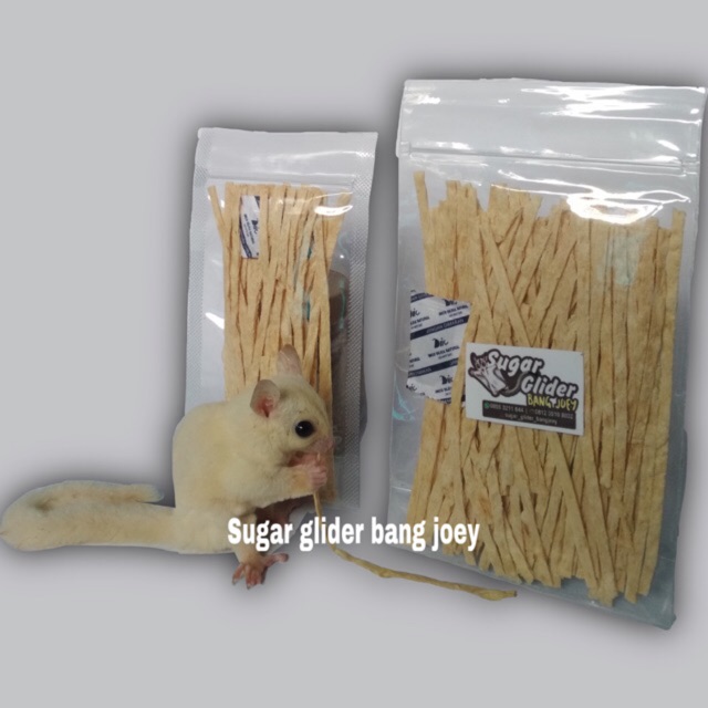 FISH SNACK SUGAR GLIDER HAMSTER LANDAK MINI MAKANAN Charcoal SG 30gr 15gr fish stik sugarglider bang