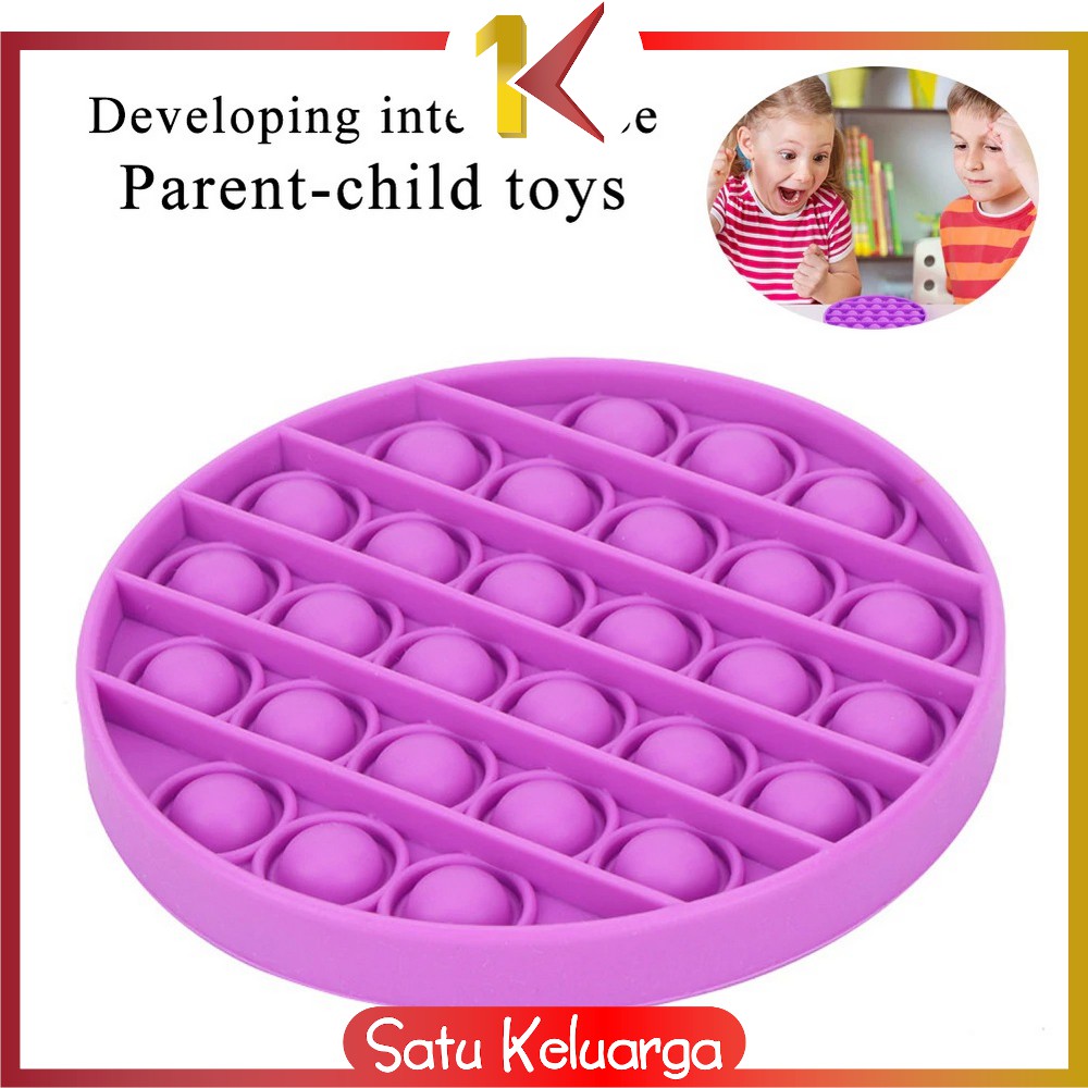 SK-M131 Mainan Pop It Rainbow Karakter Fidget Push Pop It Among Us Bulat Tik Tok Pop Its Mainan Anak-4