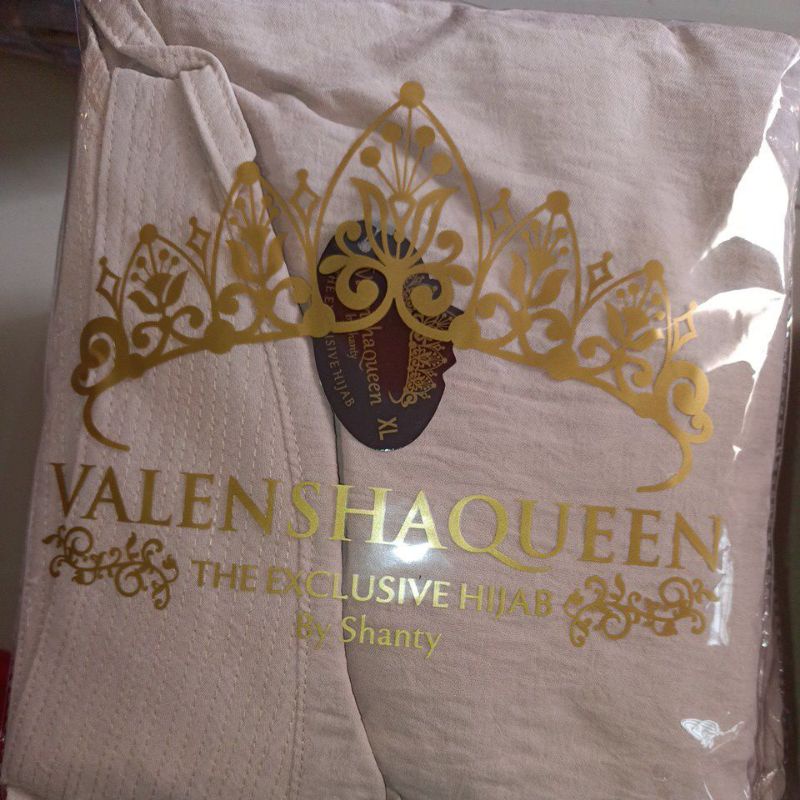 KHIMAR TALI CLARA XL ORIGINAL VALENSHA QUEEN-Cream