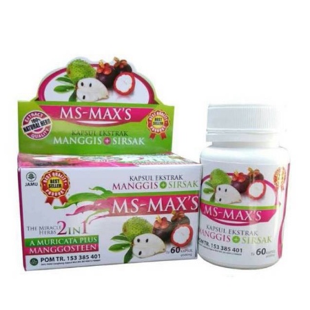( COD ) KAPSUL MS-MAX'S Darusyifa | Kapsul Ekstrak Manggis plus Sirsak | Ace Max's
