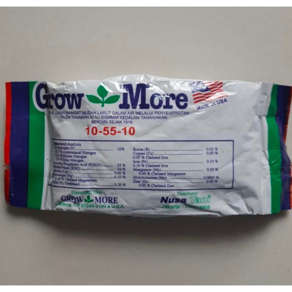 Pupuk Growmore Bunga 105510 100gram - Anggrek - Aglonema