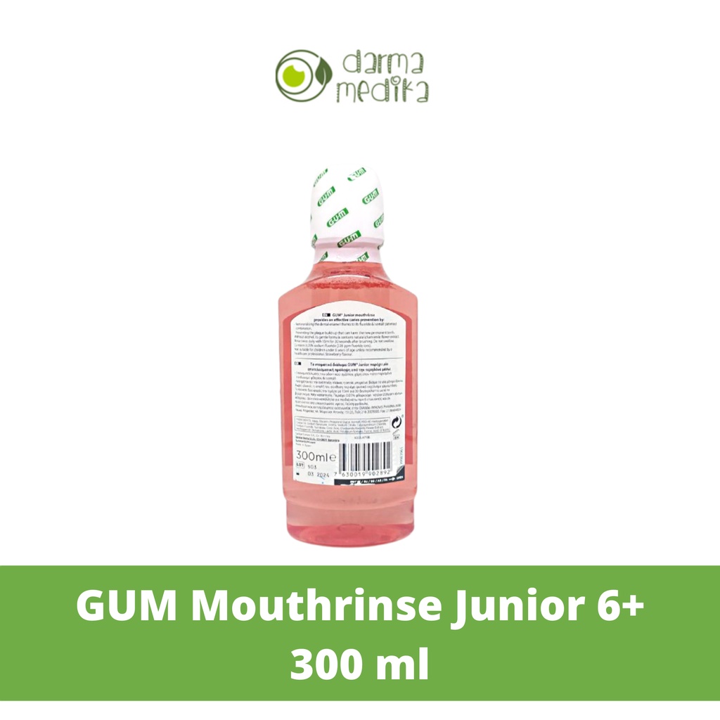 GUM Sunstar  Mouthrinse Mouthwash Junior 6+ 300ml 300 ml