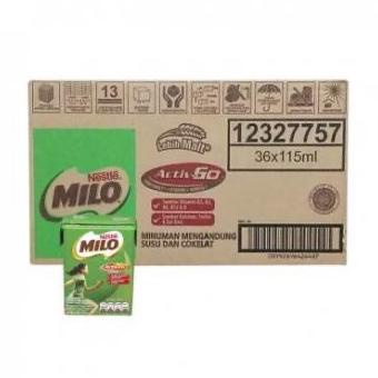 

BISA BAYAR DITEMPAT Milo UHT Activ-Go Cokelat 115ml 1 dus isi 36pcs