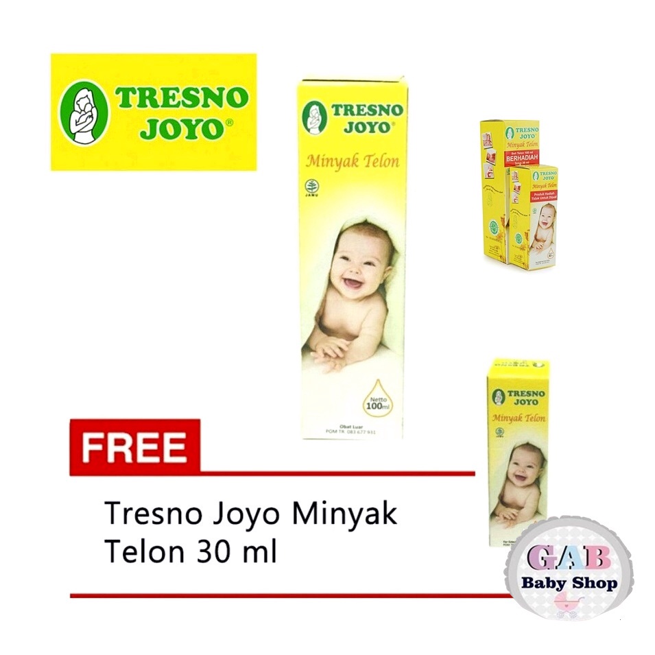 Tresno Joyo Minyak Telon Citronella 100ml FREE 30ml / Minyak Kayu Putih / Balsem Tresno Joyo Original