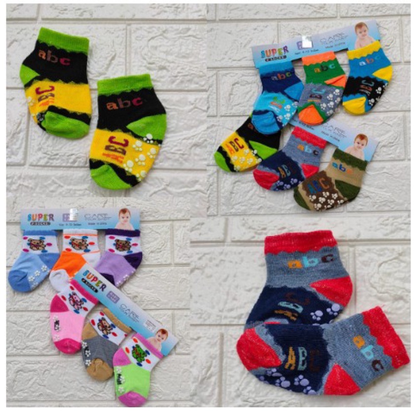 1 LUSIN Kaos kaki bayi murah berkualitas perlengkapan bayi lahir ALECANG GROSIR