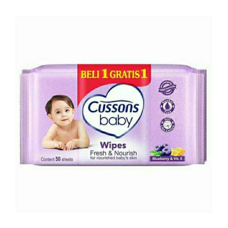 Tisu Basah Cussons Baby buy 1 Get 1