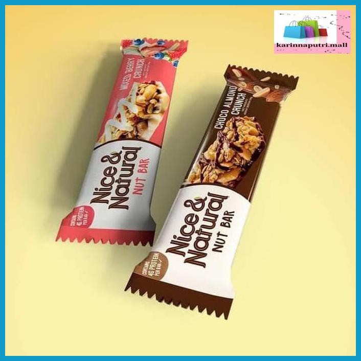 

E5Ewsfg- Nice And Natural Nut Bar 30Gr / Choco Almond Crunchy / Mixed Berry - Choco Almond 78Itjyhf-