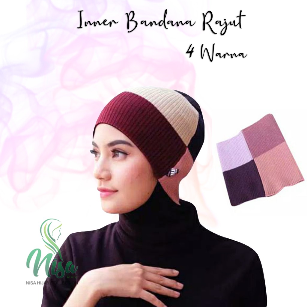 Inner Rajut 4 Warna Dalaman Hijab