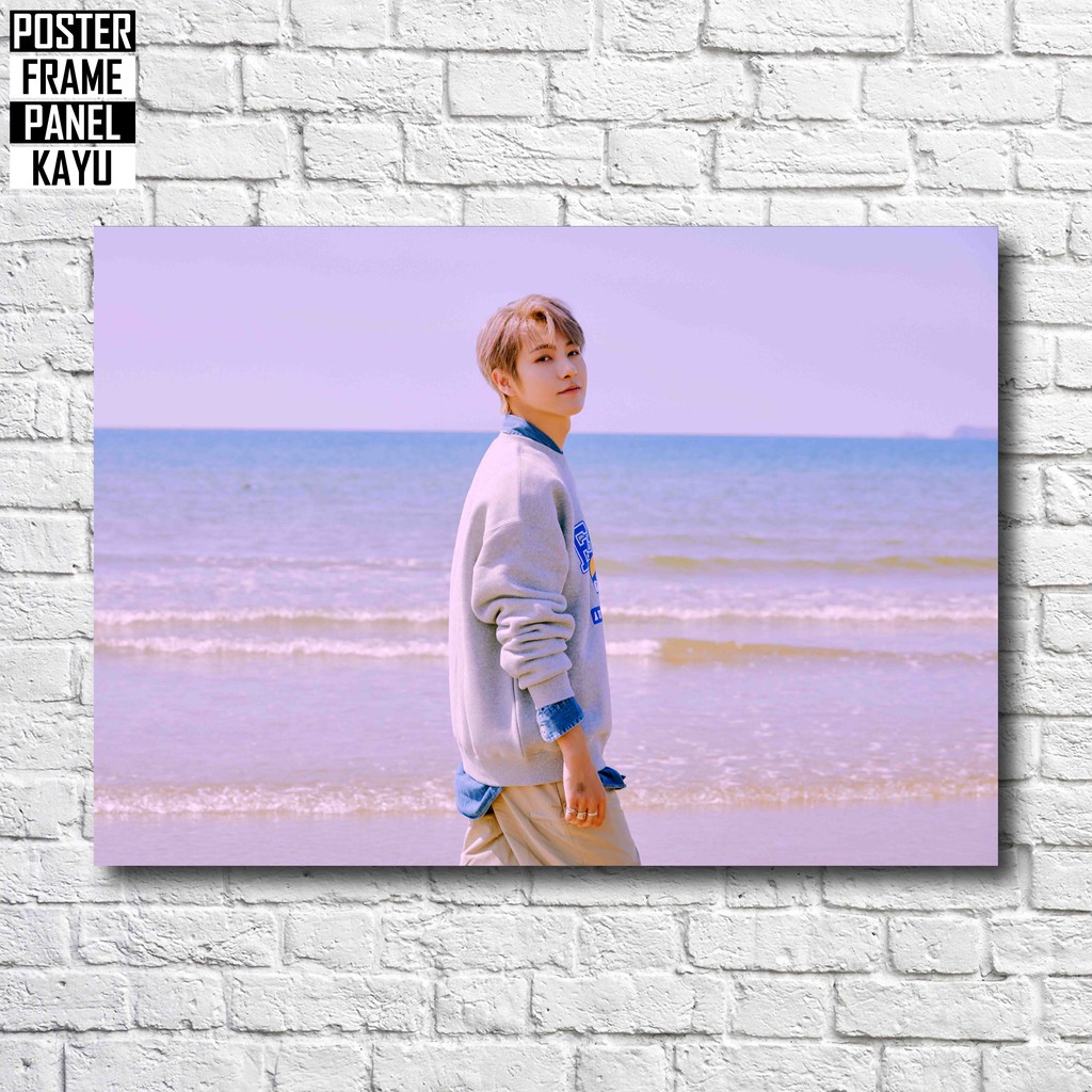 Poster NCT U Renjun From Home Resonance Part 1 Frame Kayu Solid A4 RJN005