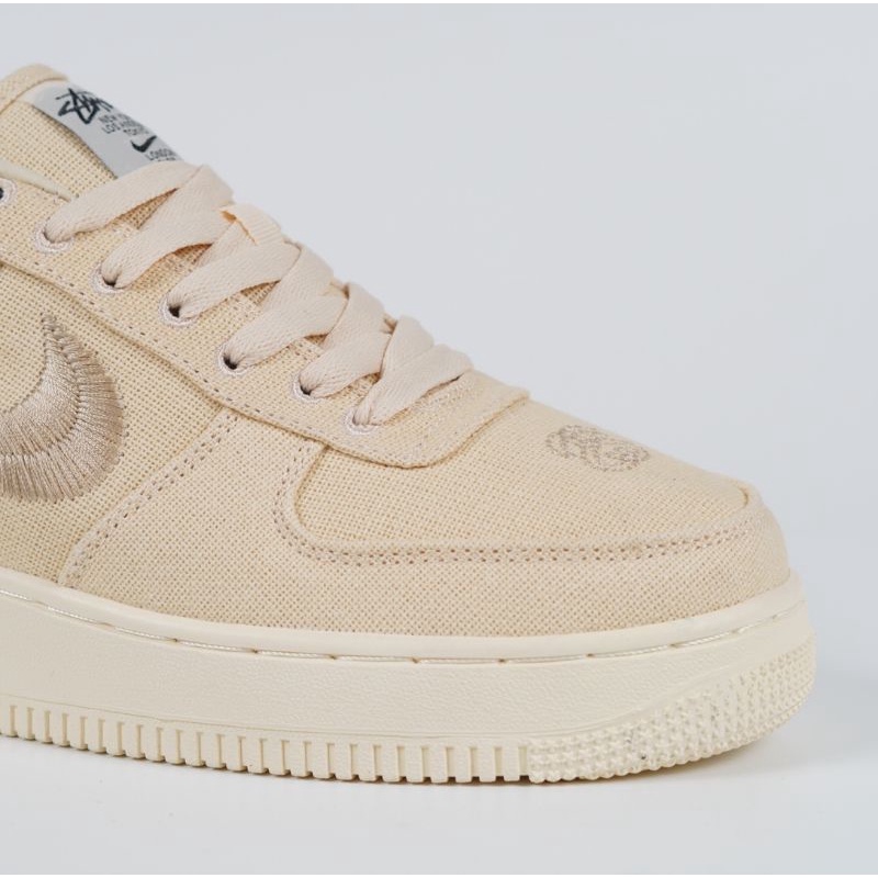 Sepatu Nike Air Force 1 Low X Stussy Fosl Cream 37_ 44 100% BNIB