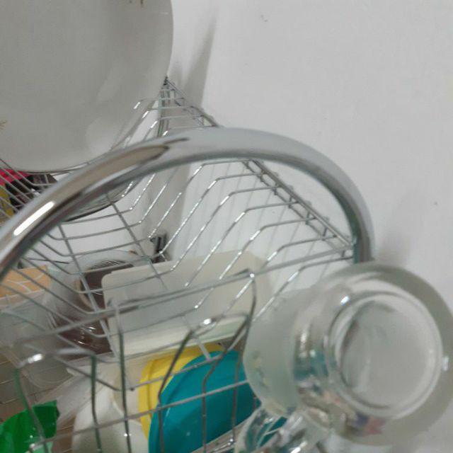 Nm004 Rak Piring 2 Tingkat Stainless