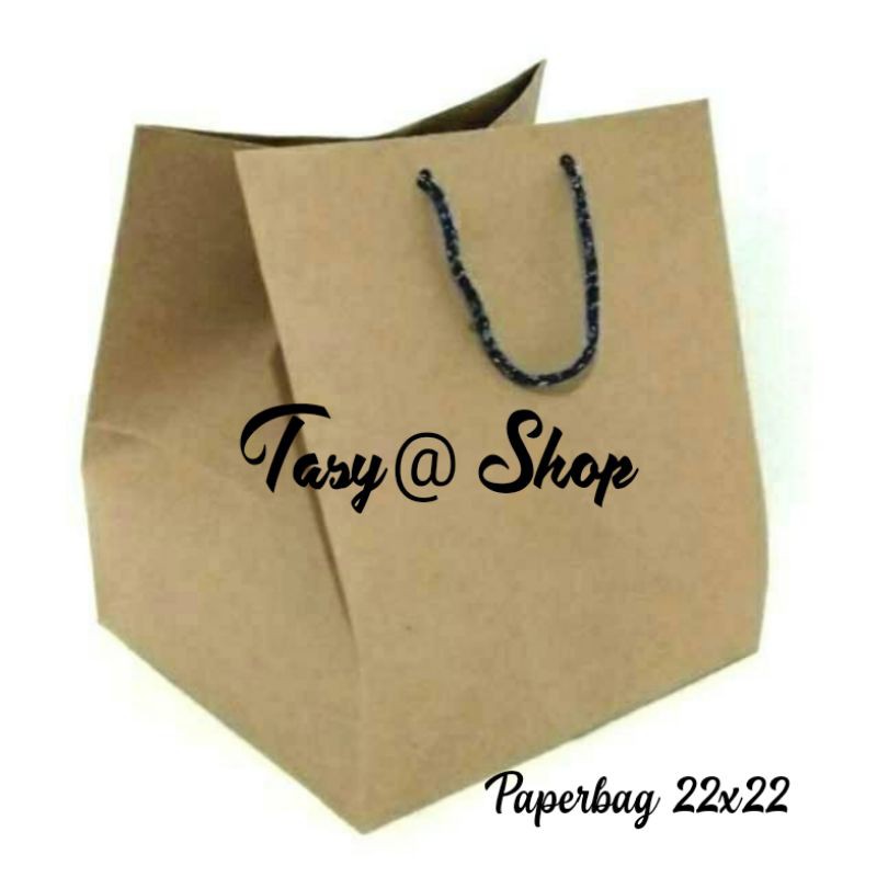 

Paperbag untuk kotak nasi 22x22