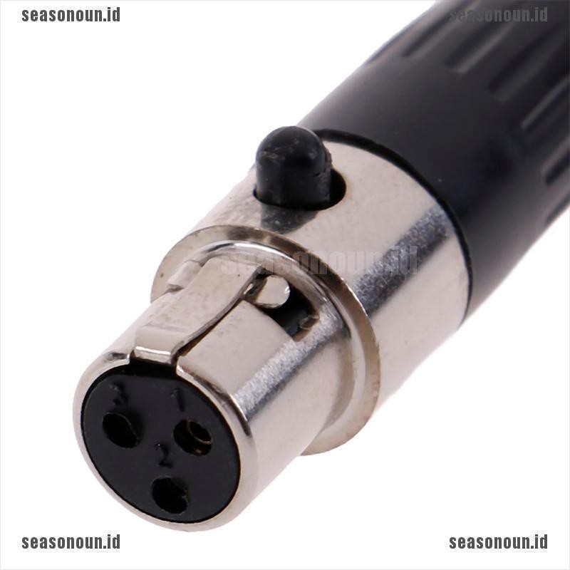 (sea) 1pc Konektor Audio Mini XLR 3 4 Pin Female Plug XLR Untuk Mikrofon