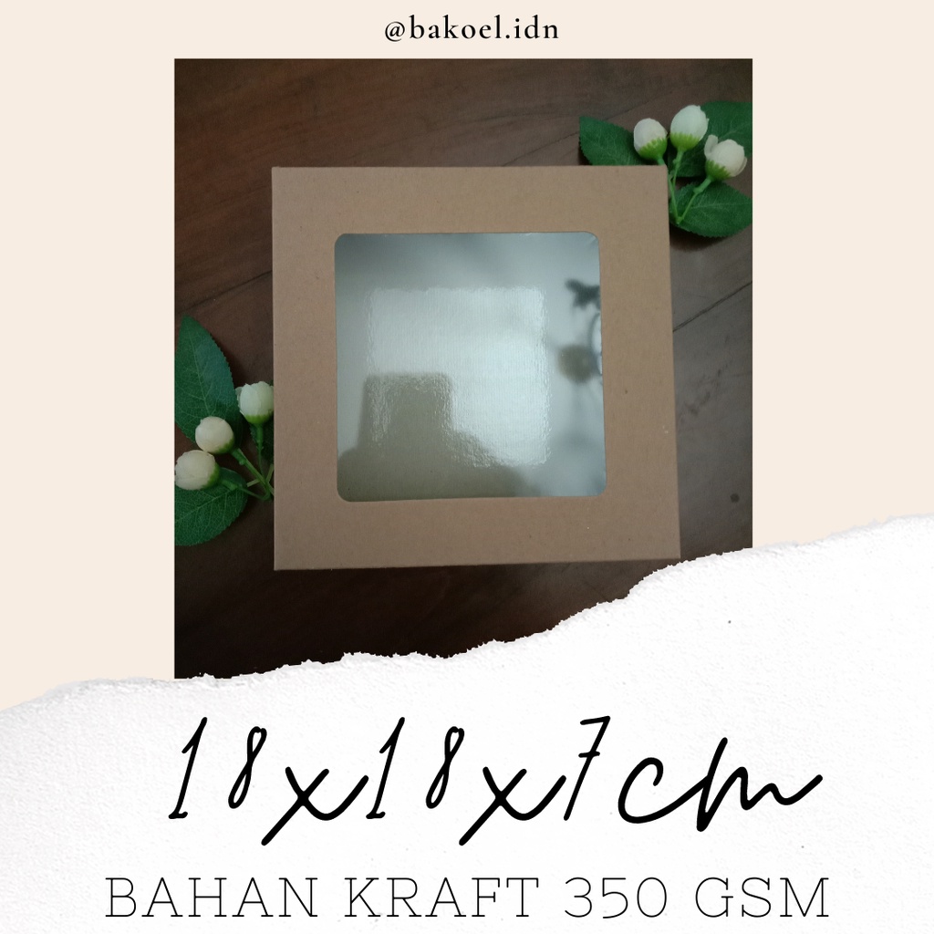 

Kardus Kotak Box Dus Packaging Kemasan Kraft Laminasi Makanan Kue Tart Puding